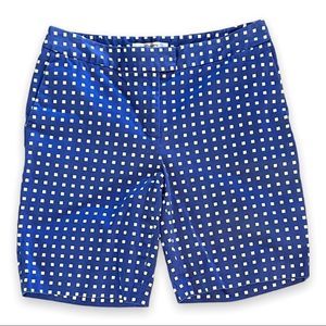 Liz Claiborne Blue and White Bermuda Shorts